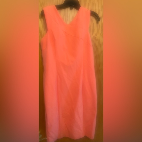 Cute summer midi dress coral size large - Picture 2 of 4